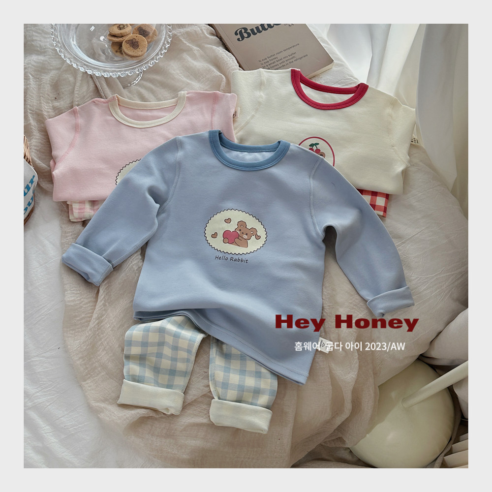 Pure cotton Korean autumn and winter Korean home clothing set to keep warm