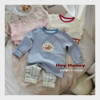 Pure cotton Korean autumn and winter Korean home clothing set to keep warm