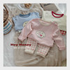 Pure cotton Korean autumn and winter Korean home clothing set to keep warm