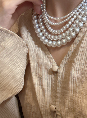 淡水珍珠纯银fever同款项链