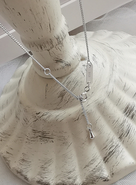 通体925纯银小众设计女ins项链