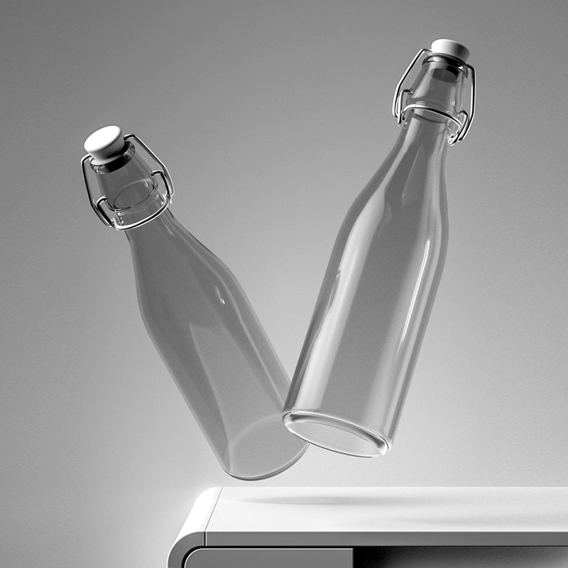 Hong Kong Chen household bubble wine buckle sealed glass bottle wine bottle