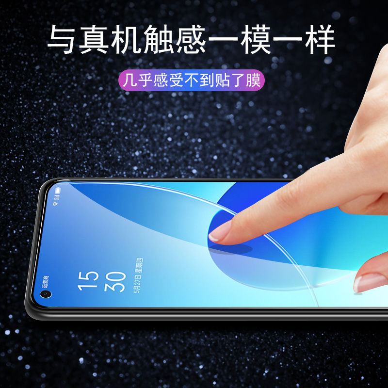 适用opporeno6钢化膜reno6z新款opρo手机壳oppopeqm00opponeno6o-图2