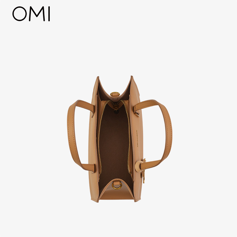 欧米OMI 23通勤牛皮真皮手提包妈妈包托特包简约休闲斜挎方形女包,淘宝优惠券,粉丝福利购,淘宝优惠卷