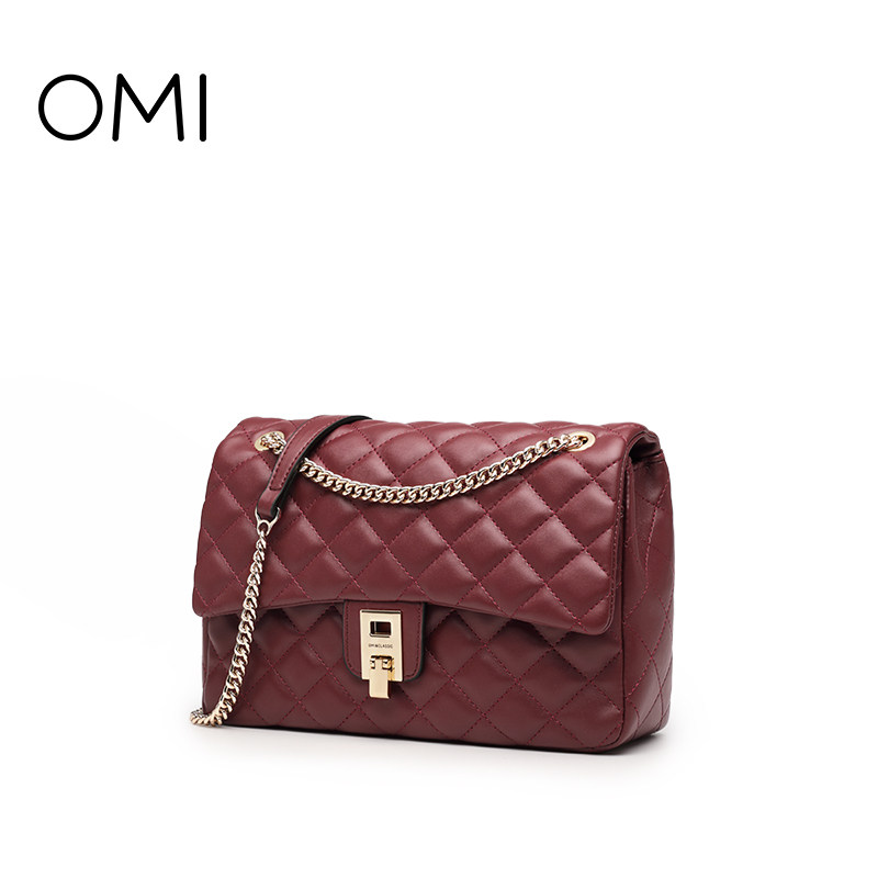 欧米2020新款潮网红链条百搭小方包 欧米女士包袋
