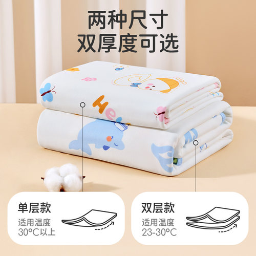 婧麒新生婴儿包单夏季薄款初生宝宝产房纯棉襁褓裹布包巾包被用品 - 图1