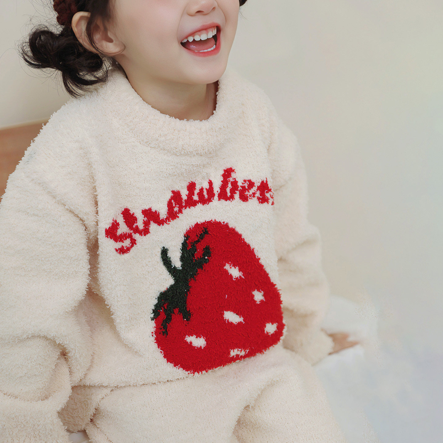 婧麒儿童半边绒家居服套装加厚保暖内衣套装抗静电羽毛纱睡衣睡裤,淘宝优惠券,粉丝福利购,淘宝优惠卷