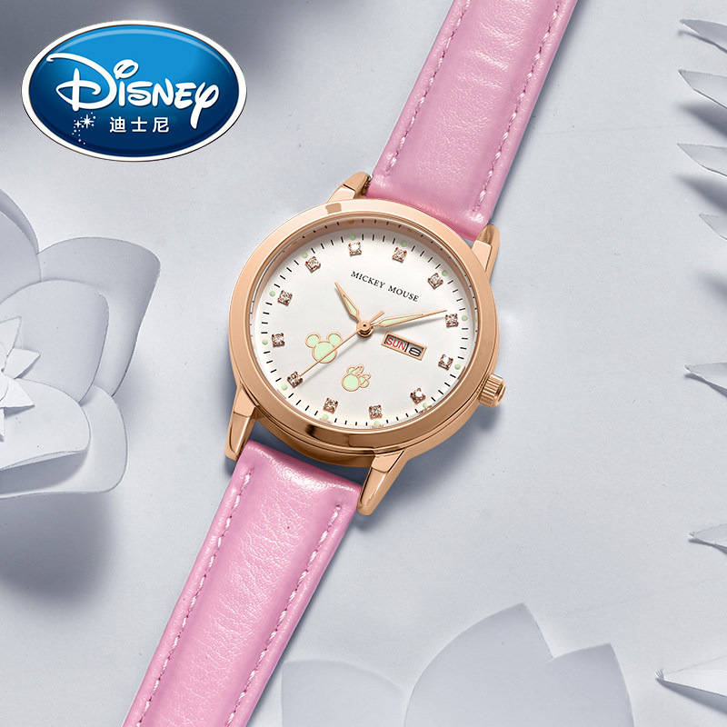 迪士尼女2022年新款女孩简约电子表 宸雪誉手表国产腕表