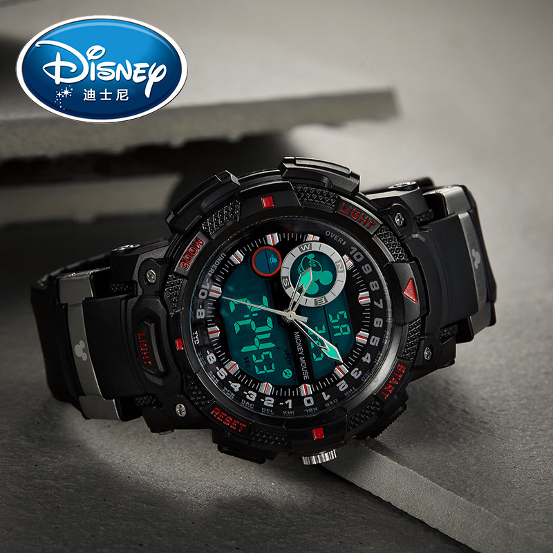 迪士尼男生初高中潮流男孩电子表 宸雪誉手表国产腕表