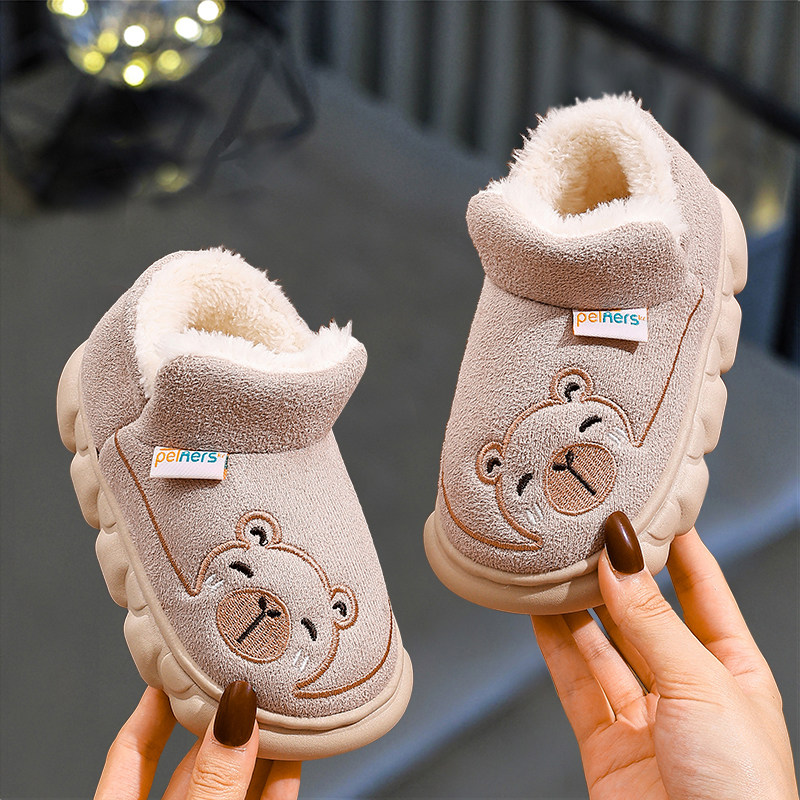儿童童鞋冬季2025新款宝宝卡通棉鞋加绒保暖男童雪地靴女童厚棉靴,淘宝优惠券,粉丝福利购,淘宝优惠卷