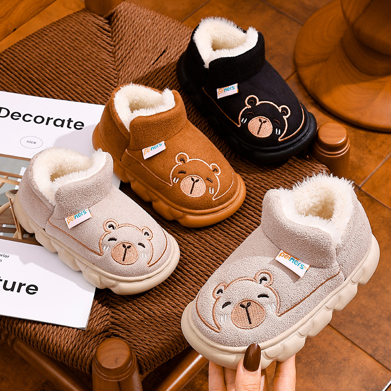 儿童童鞋冬季2025新款宝宝卡通棉鞋加绒保暖男童雪地靴女童厚棉靴,淘宝优惠券,粉丝福利购,淘宝优惠卷