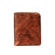 Slow time genuine leather neutral retro casual texture wallet