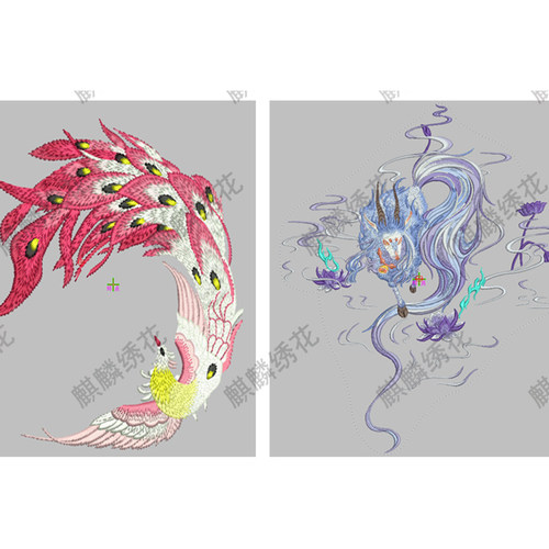 电脑绣花打带 汉服绣花制版服务 绣花打版刺绣网络制版 卡带定制 - 图2