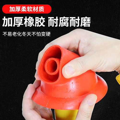 通马桶疏通器厕所堵塞非神器皮搋子管道强力吸下水道工具一炮通塞 - 图0