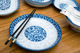 Underglaze colored Chinese-style blue and white porcelain household tableware