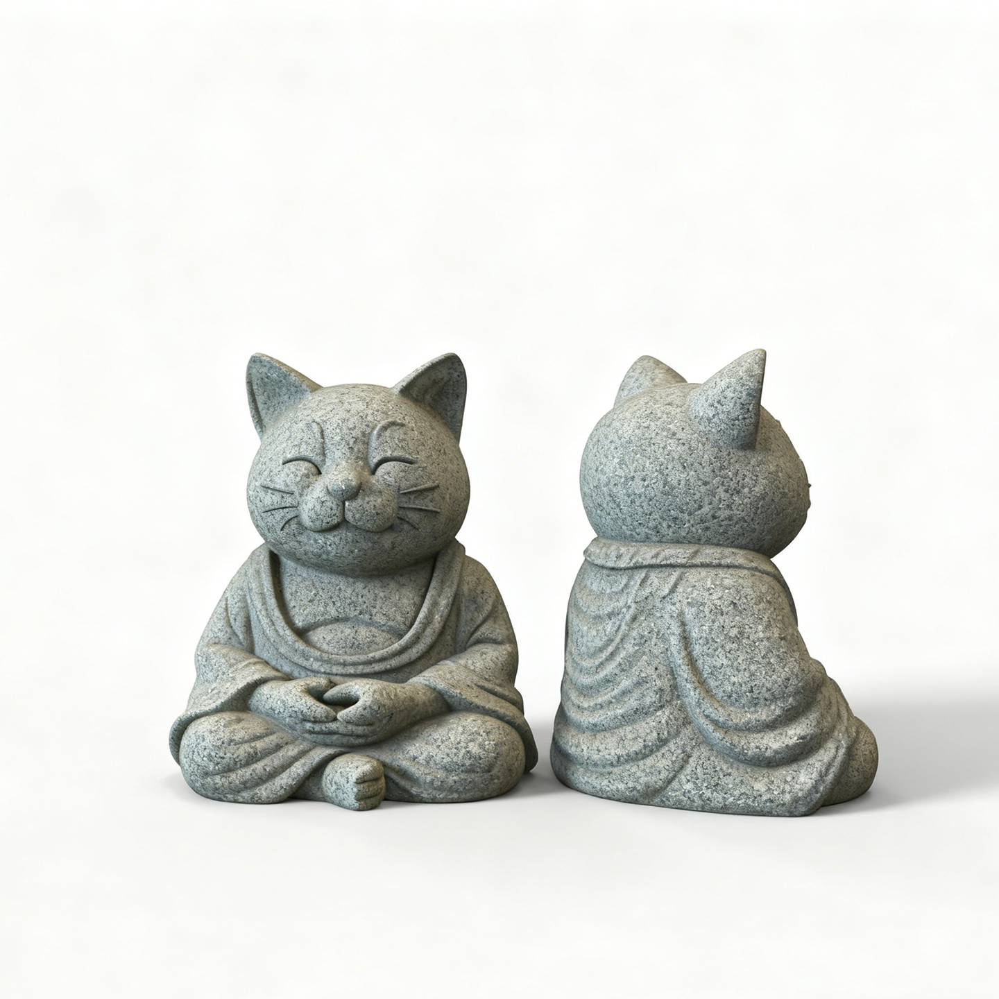 禅猫青砂石摆件模具桌面装饰中式禅意小猫工艺品鱼缸造景微观模具,淘宝优惠券,粉丝福利购,淘宝优惠卷