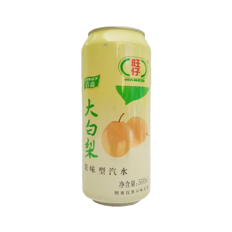 旺仔大白梨汽水500ml/瓶百森果味型东北汽水儿时果味碳酸饮料包邮 - 图3