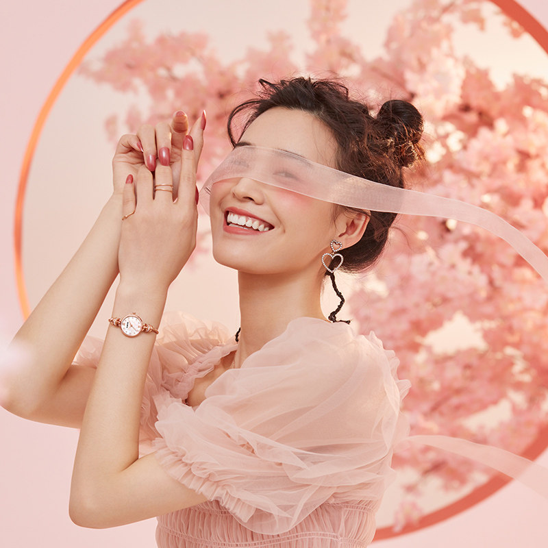 Rarone雷诺转运手表时尚百搭简约防水石英表女士手表手链表