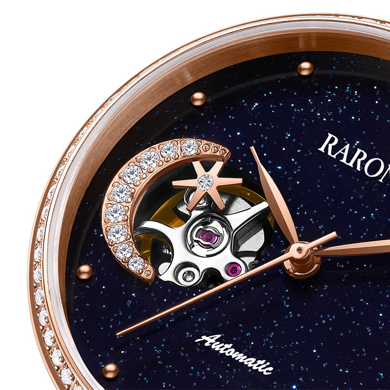 生日礼物送女友老婆范丞丞推荐雷诺满天星手表2021新款女士机械表