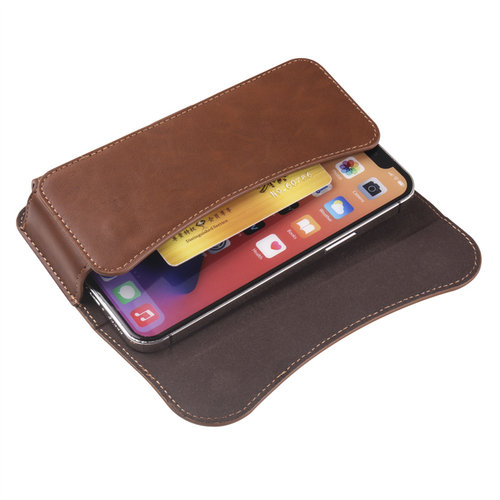 X100腰包X100Pro穿皮带挂腰皮夹适用vivoX90X100S真皮保护套X90S/X80插卡磁吸横款Ultra男袋子老人5G全包 - 图1