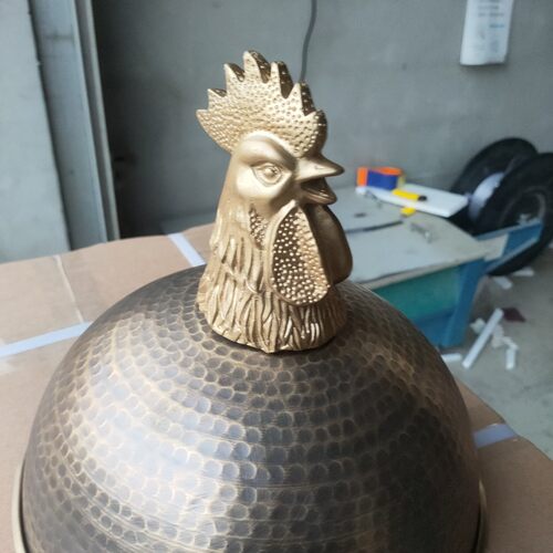 黄铜做旧铜盖甲鱼煲纯铜中式铜火锅电磁炉网红款铜盖子特色加厚锅 - 图2