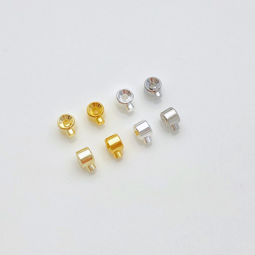 14K包金保色迷你2.5mm定位扣按扣手工diy手链项链饰品收尾扣配件 - 图0