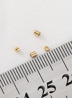 14K包金定位珠定位管diy手链材料
