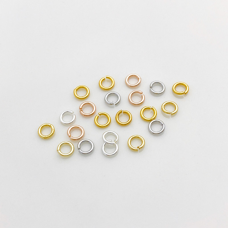 14K包金保色开口圈单圈O圈C圈连接环diy手链项链饰品配件100个/包,淘宝优惠券,粉丝福利购,淘宝优惠卷