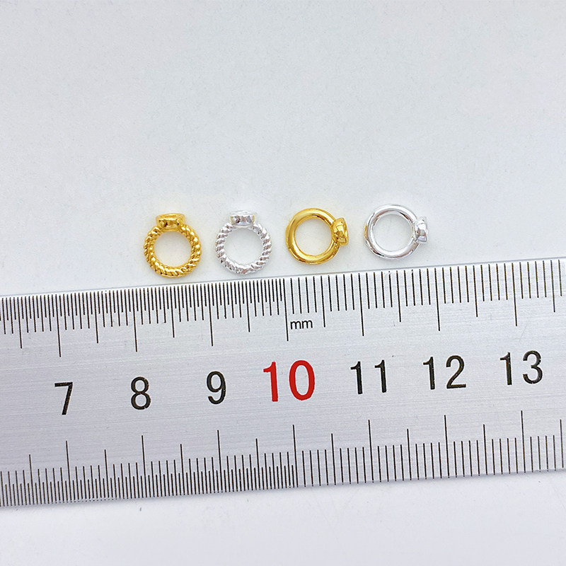 14K包金保色大孔藏线圈闭口连接环手工diy串珠手链项链收尾扣配件,淘宝优惠券,粉丝福利购,淘宝优惠卷