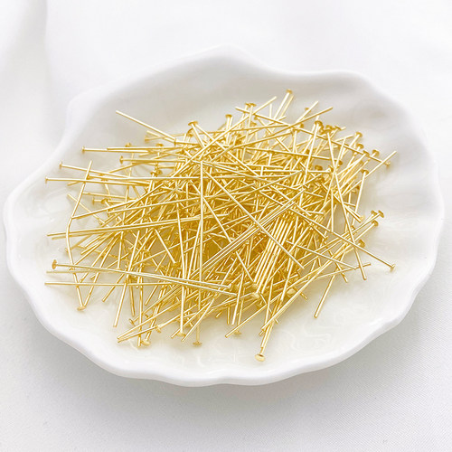 14K18K包金银色保色圆弧面T针半圆头针弧形针手工diy饰品耳饰配件 - 图2