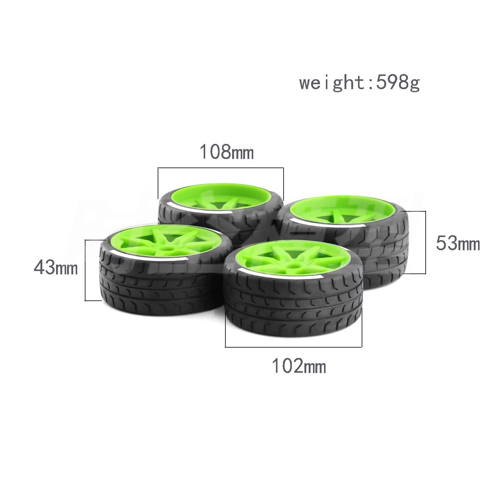 ARRMA1/7火鸟FELONY FSR飞神野马GT平跑1/7MODEL GT竞速公路轮胎 - 图0