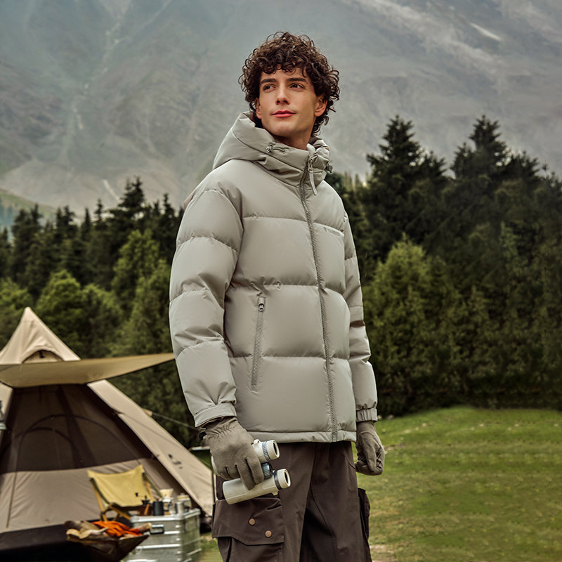 Tanboer 坦博尔 男式短款连帽羽绒服 TAF530353J 多重优惠折后¥429 三色可选