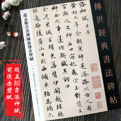传世经典书法碑帖赵孟頫七本合集 胆巴碑 三门记 道德经 秋兴赋真草千字文赤壁赋 - 图0