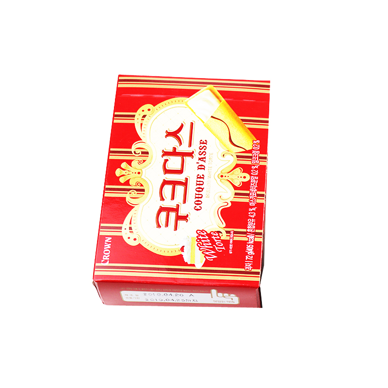 韩国新款包装脆饼含糖进口休闲零食克丽安蛋卷咖啡夹心饼干77g - 图1