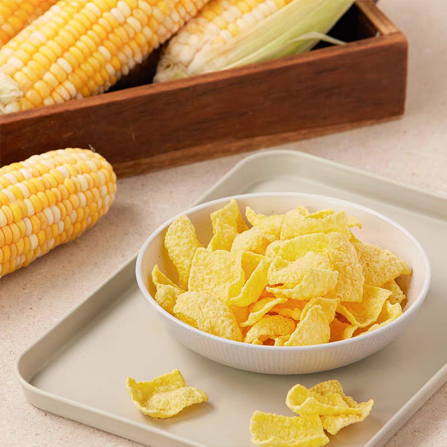 South Korea imported CROWN sweet corn flakes puffed food crispy casual snacks