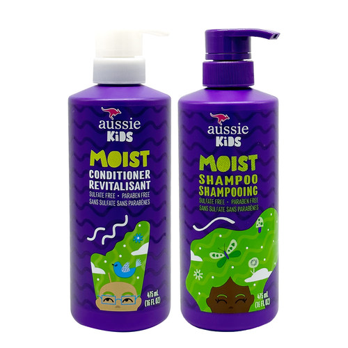 美国原装进口！新鲜到！袋鼠 Aussie儿童保湿洗发水护发素475ml - 图3