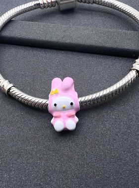 beads女925银滴釉可爱串珠