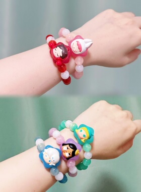 泡泡玛特sp哭娃dimoo手作手链