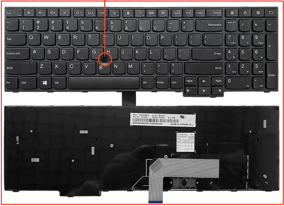 适用Thinkpad联想E550 E555 E550C E560 E565键盘E570 E575 E570C - 图1