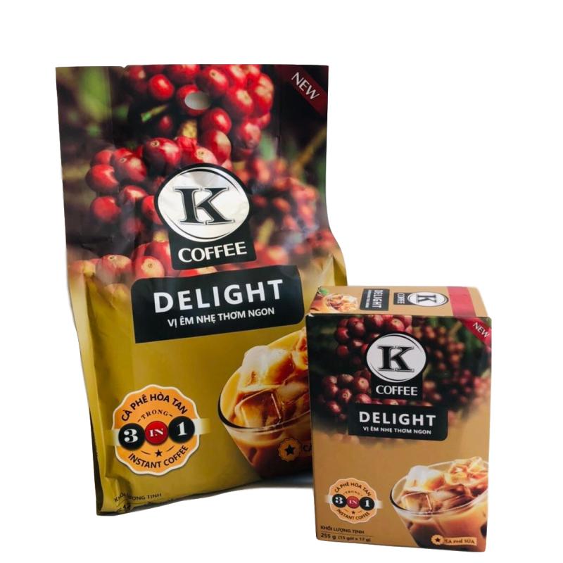 越南代购K牌K Coffee DELIGHT香浓卡布奇诺三合一速溶咖啡15*17克 - 图3