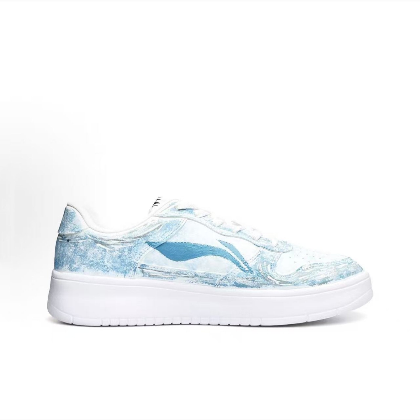 球鞋定制 LiNing李宁 浮舟 星空苍穹 潮流百搭男女浅蓝低帮板鞋,淘宝优惠券,粉丝福利购,淘宝优惠卷