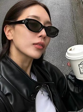 章若楠同款猫眼DADA太阳镜女高级感遮阳镜显瘦超轻防紫外线墨镜