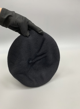 高品质/外贸尾货羊毛贝雷帽不易起球纯色复古画家帽子女生/版型好