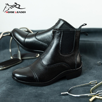 HORSE LEADERADER HORSE RACING HORSE BOOTS ALL SEASON ADULTS RIDING SHORT BOOTS LYCHEE TATTOO SHORT HORSE BOOTS LEATHER BOOTS EQUESTRIAN OUTFIT