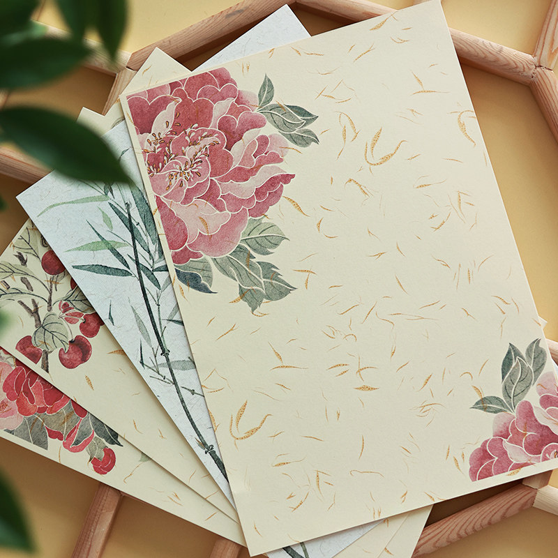 花间词国画芯手足印踏印宣纸中国风真迹新中式牡丹定制无框喷绘,淘宝优惠券,粉丝福利购,淘宝优惠卷