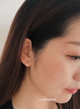 女耳环2021新款星星14k包金可爱