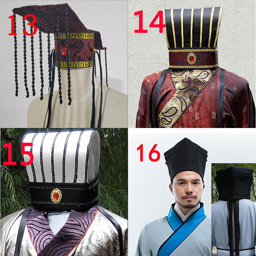 古装帽子头冠小冠宣旨官皇帝汉服汉朝大臣服男演出帝王帽冕乌纱帽 - 图0
