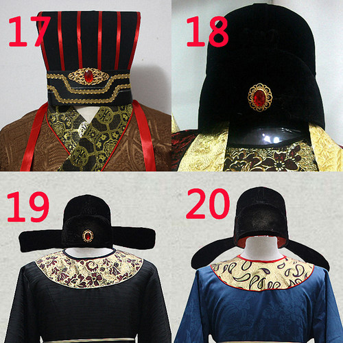 古装帽子头冠小冠宣旨官皇帝汉服汉朝大臣服男演出帝王帽冕乌纱帽 - 图1