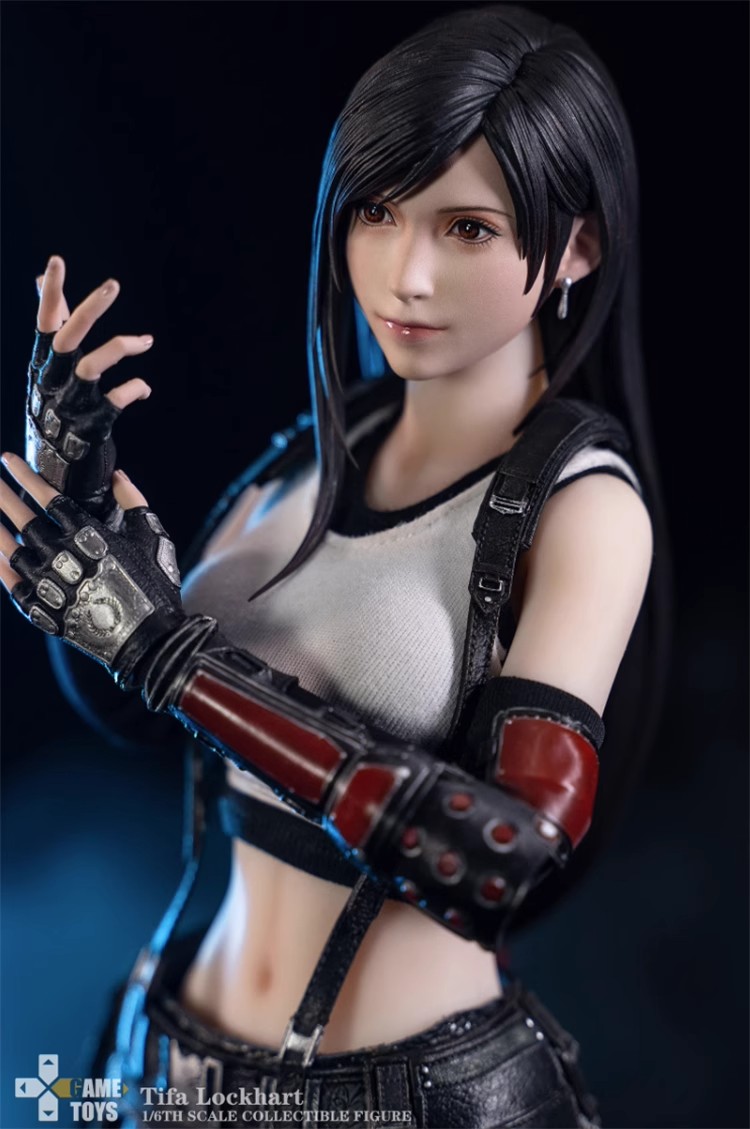 接单 GAMETOYS 1/6最终之幻想7 FF7蒂法 TIFA可动兵人偶模型-图1