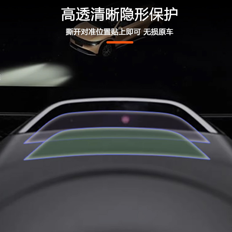 【适用于极氪7X人脸识别透明膜】001/9X/007方向盘人脸识别摄像头